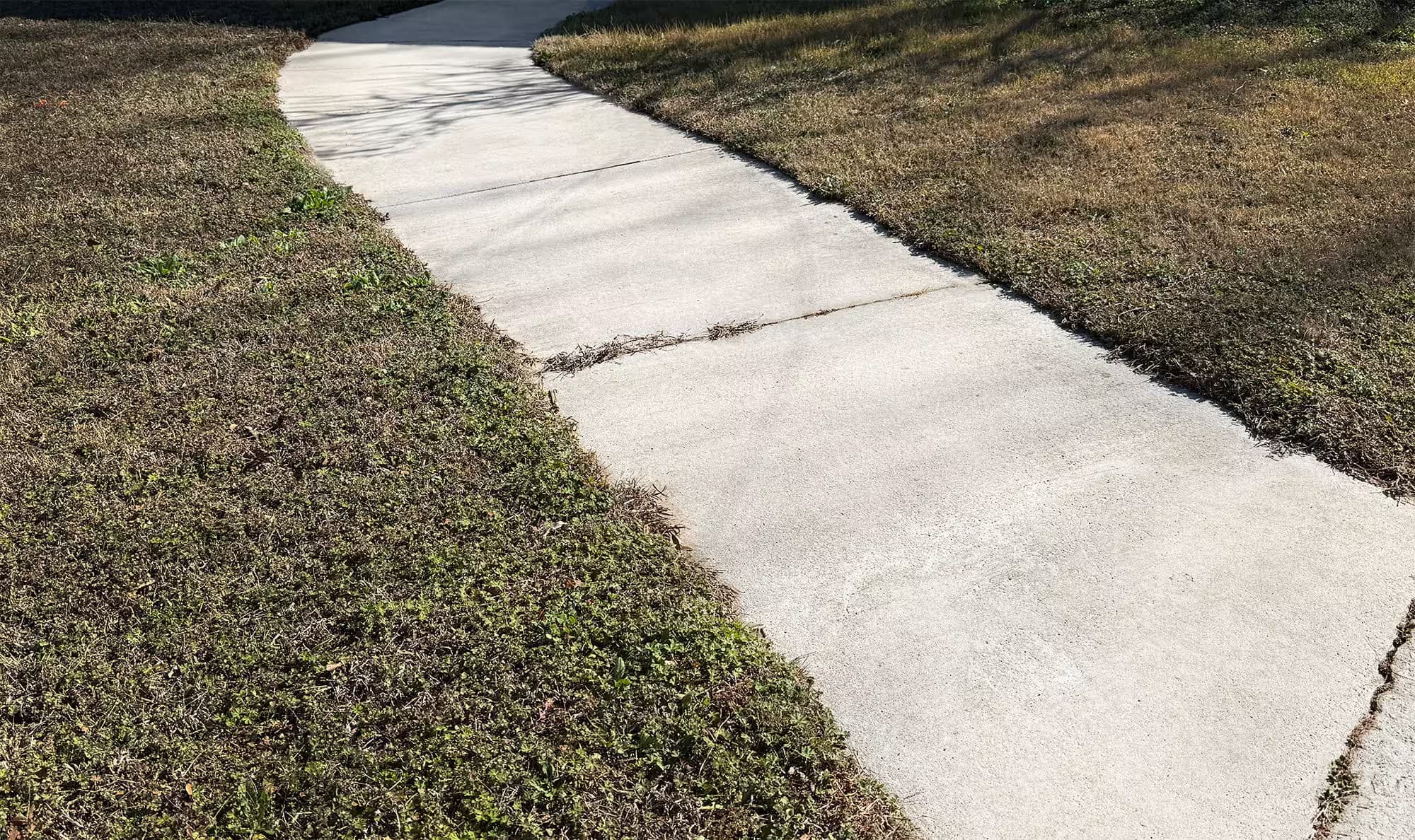 Walkway before and after — after