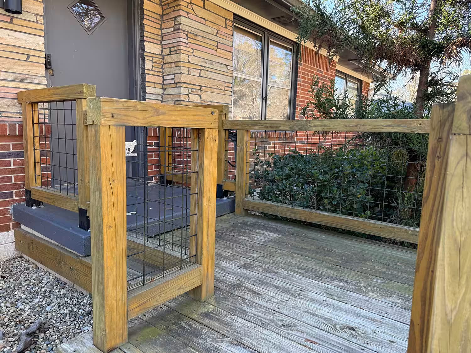 Deck before and after — before